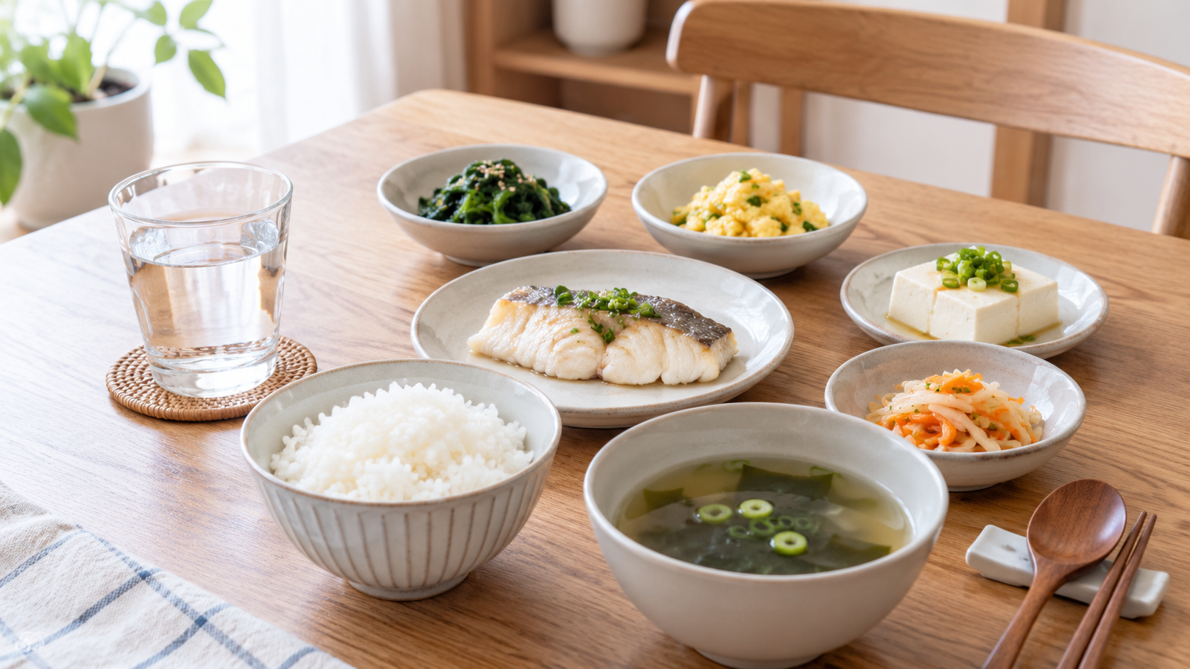 설사 중 수분 보충과 회복기 식사를 준비한 모습