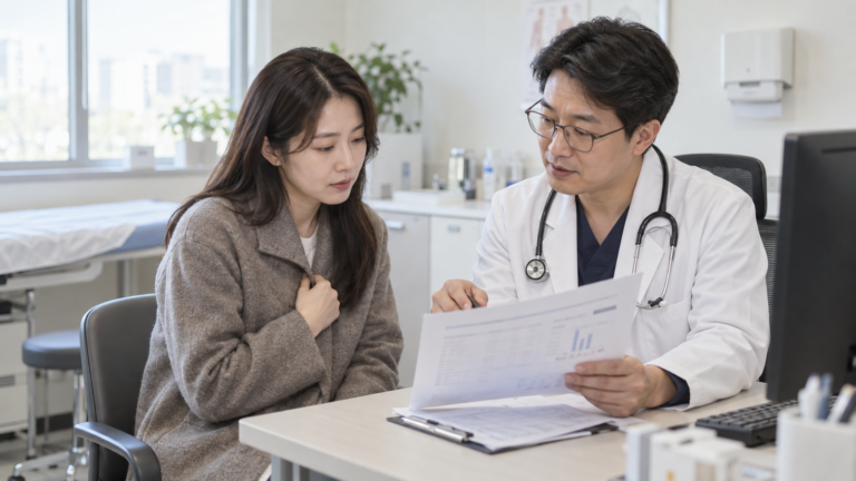 피로와 추위 민감, 체중 변화로 갑상선 기능 상담을 받는 성인